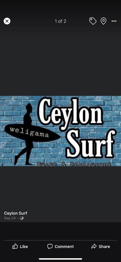 Bed and Breakfast Ceylon Surf Guest&Restaurant à Weligama Extérieur photo
